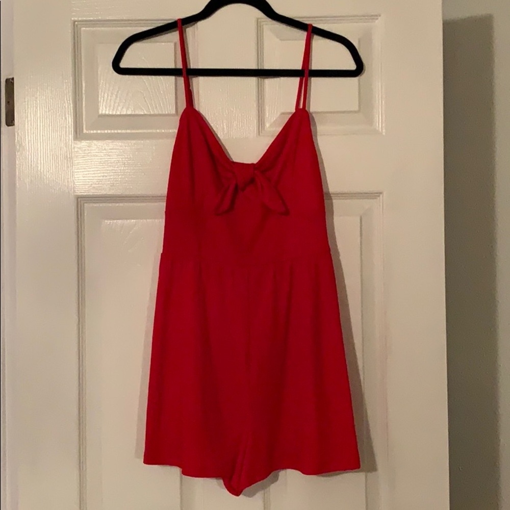 Brand new Red Romper with bow